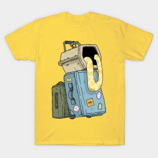 traveling with my python. T-Shirt